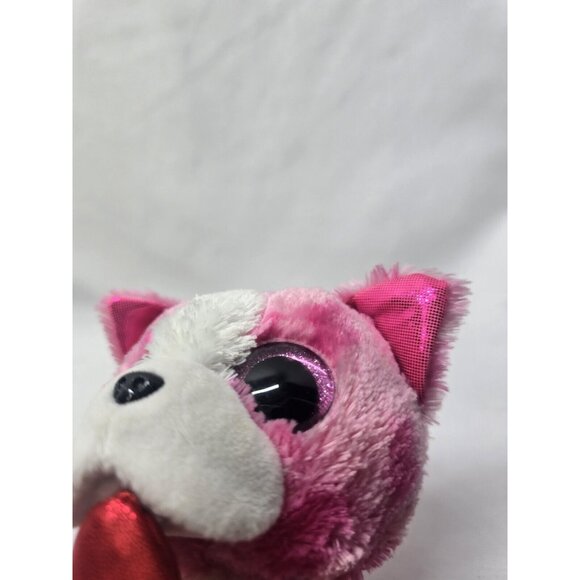 Ty Beanie Boo “Romeo” the Pink Dog Holding Heart (6 inch) Vintage Beanies - Picture 9 of 12